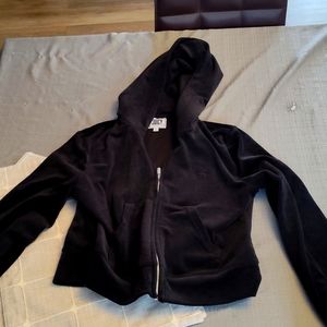 Juicy by juicy couture women's black hoodie in medium